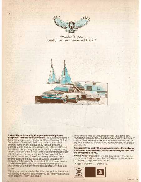 Brochure Buick Traiker-rowing Guide 1986 | BUI10 |
