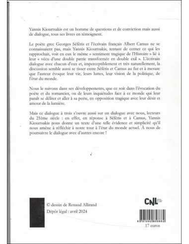 Camus et Séféris - Une affaire de lumière | 9791092858662 |