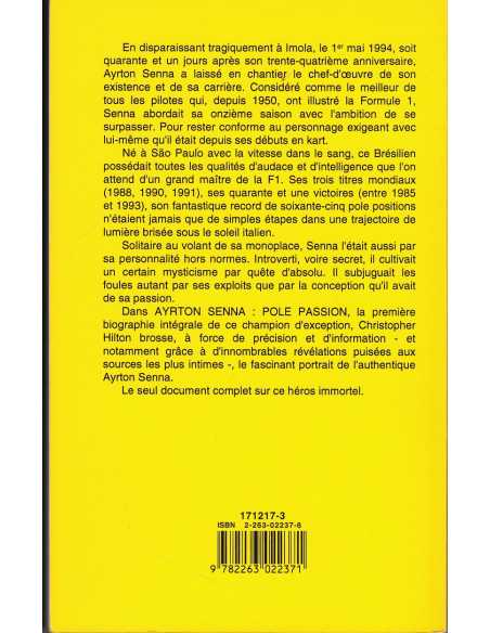 Ayrton Senna, Pôle Passion De Hilton Christopher | 9782263022371 |
