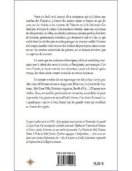 Vents du Sud De Georges Landais Ed. Plus au Sud | 9782959154003 |