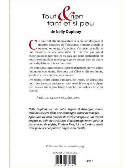 Tout & rien, tant et si peu : la fièvre des mots De Nelly Duplouy Ed. Tertium | 9782368482841 |