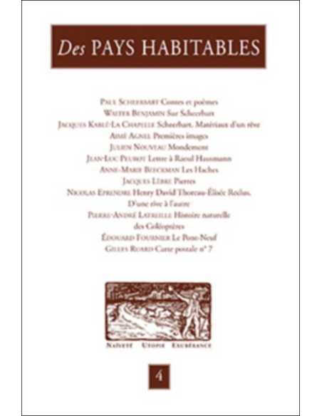Des PAYS HABITABLES N°4 Naïveté - Utopie - Exubérance | 9782912753588 |