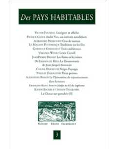 Des PAYS HABITABLES N°3 Naïveté - Utopie - Exubérance | 9782912753571 |