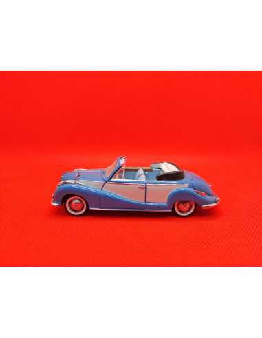 BMW 502 CABRIOLET BLEU DETAILCARS N°242 1/43° | BMW 502 Cabriolet Bleu de 1955 |