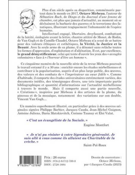 Octave Mirbeau n°5 - études et actualités - 2024 Ed. Petit Pavé | 9782847127898 |