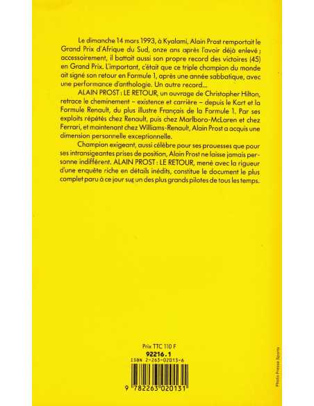 ALAIN PROST - Le retour | 9782263020131 |