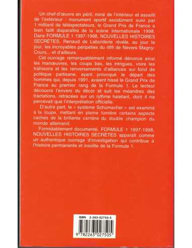 Formule 1 1997-1998 Nouvelles Histoires Secretes | 9782263027505 |