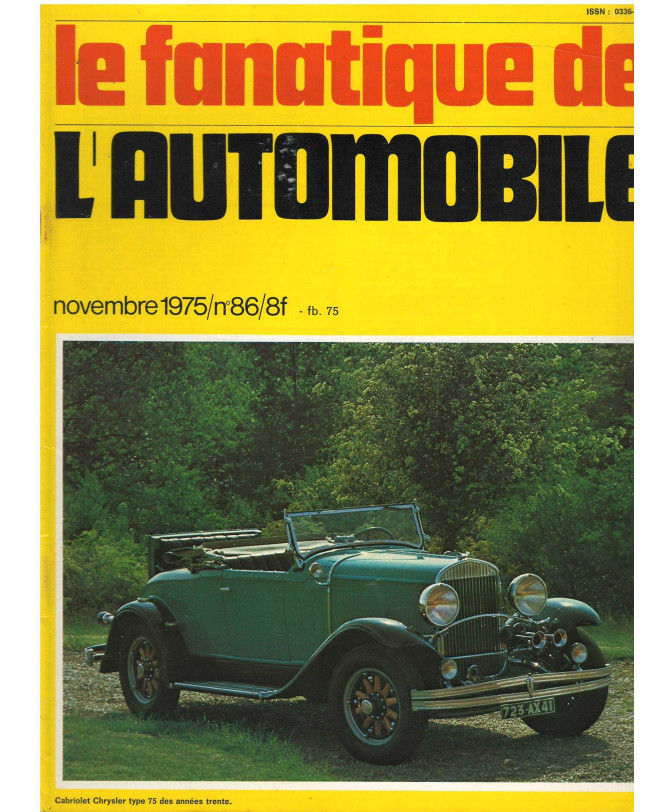 Album du Fanatique automobile N°86 - Dossier Delage de record (1°partie) | Album Fanatique N°86 |