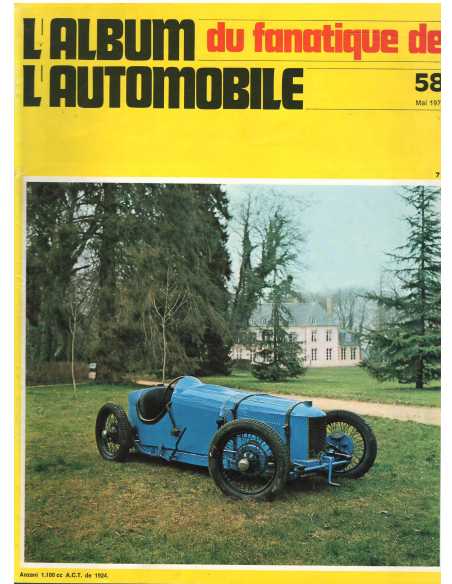 Album du Fanatique automobile N°58 - Dossier 6 et 8 cylindres Renault | Album Fanatique N°58 |