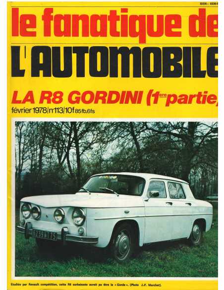 Album du Fanatique automobile N°113 - Dossier R8 Gordini (1°partie) | Album Fanatique N°113 |
