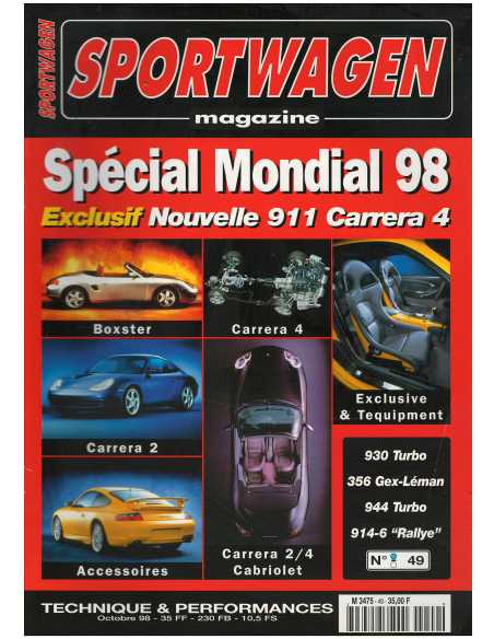Sportwagen Magazine Porsche N°49 Dossier : 914 GT / 912 USA | Sportwagen 49 |