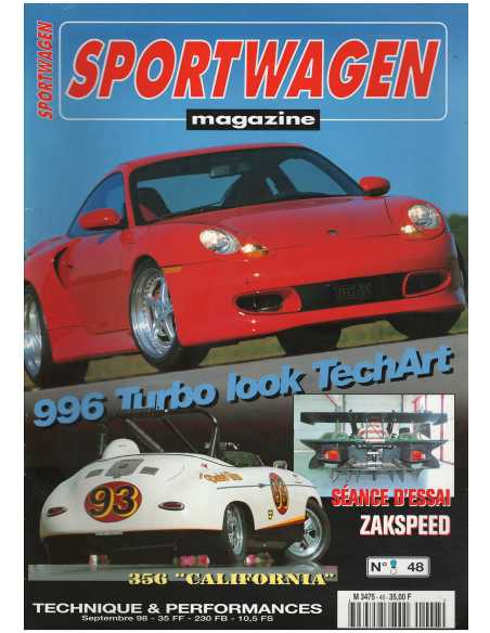 Sportwagen Magazine Porsche N°48 Dossier : 356 Carrera GT / 356 Speedster | Sportwagen 48 |