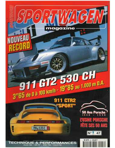 Sportwagen Magazine Porsche N°47 Dossier : 911 GT2 Brecht | Sportwagen 47 |