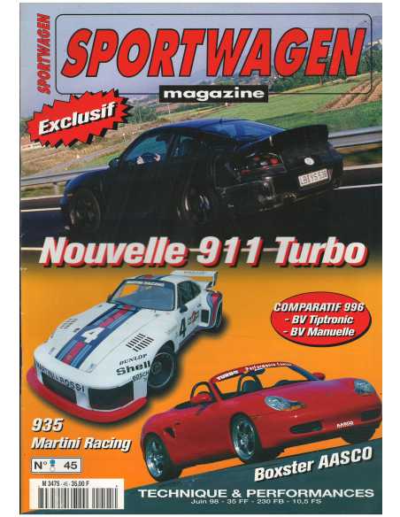 Sportwagen Magazine Porsche N°45 Dossier : Boxter AASCO / 935 Châssis 001 | Sportwagen 45 |