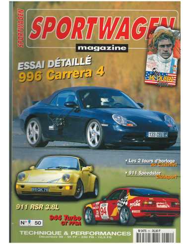 Sportwagen Magazine Porsche N°51 Dossier : 996 Carréra 4 | Sportwagen 51 |