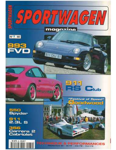 Sportwagen Magazine Porsche N°60 Dossier : 550 Spyder | Sportwagen 60 |