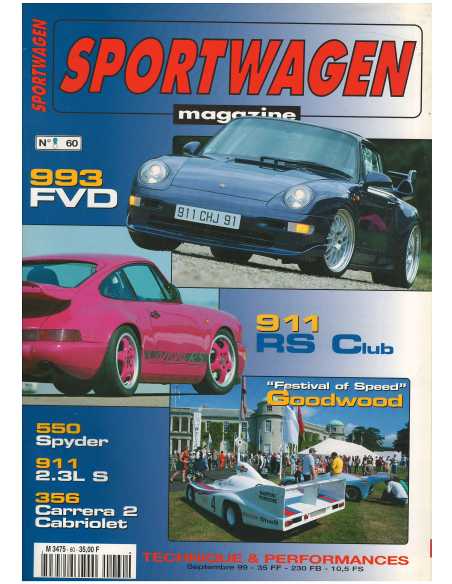 Sportwagen Magazine Porsche N°60 Dossier : 550 Spyder | Sportwagen 60 |