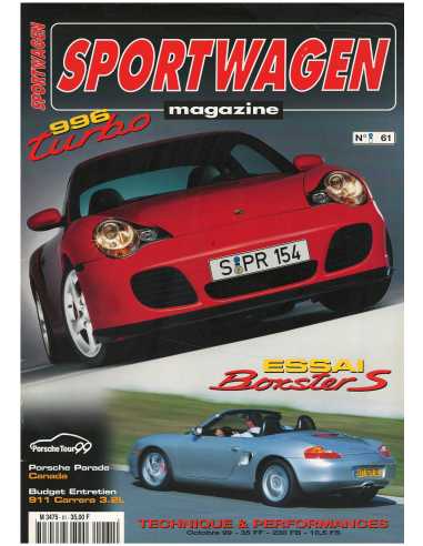 Sportwagen Magazine Porsche N°61 Dossier : 996 Turbo | Sportwagen 61 |
