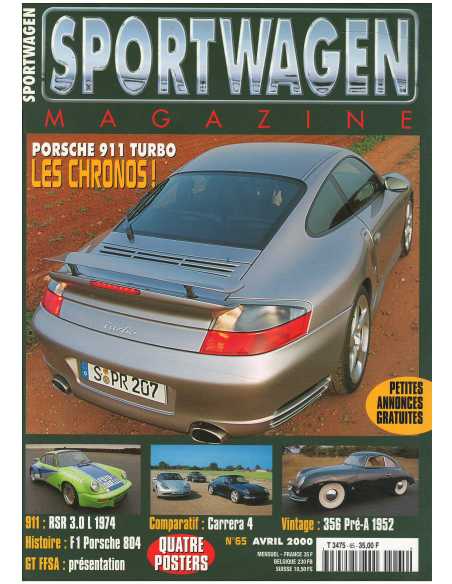 Sportwagen Magazine Porsche N°65 Dossier : 911 RSR 3.0l 1974 | Sportwagen 65 |