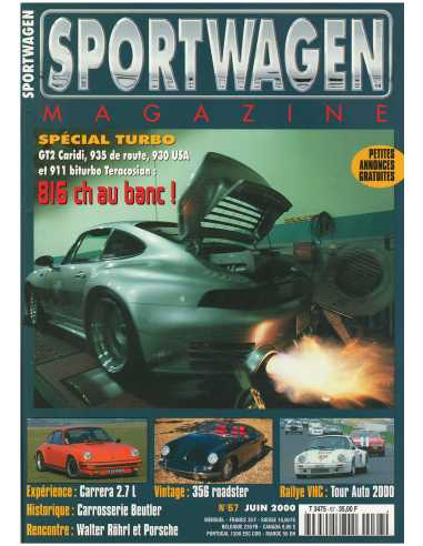 Sportwagen Magazine Porsche N°67 Dossier : 911 3.8l Biturbo 816 ch | Sportwagen 67 |