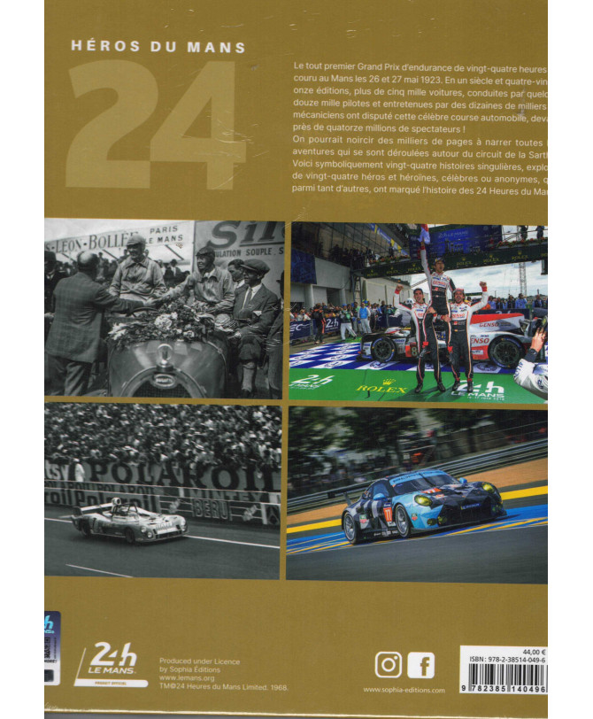 24 Héros du Mans De Thierry Collard Ed. Sophia | 9782385140496 |