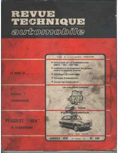 Etude Pratique Peugeot 504 Injection Berline, Coupé, Cabriolet | RTA 285 |