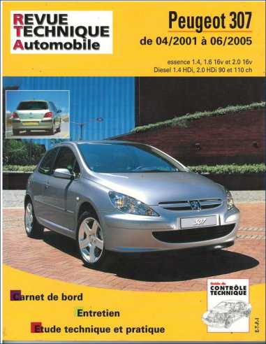 REVUE TECHNIQUE PEUGEOT 307 PHASE 1 (2001 à 2005) - RTA 411 | 3176420211023 |