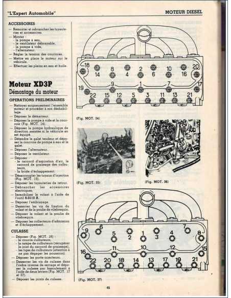 Etude Technique Automobile Peugeot J9 Essence et Diesel - 1988 | LEA249 |