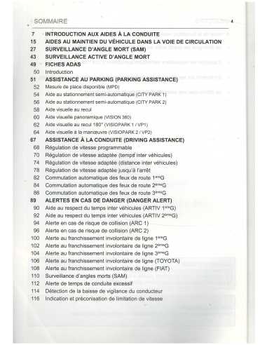 Technologie et diagnostic des systèmes d'aide à la conduite Formation technique Ref Z1S88 | PSA Z1S88 |
