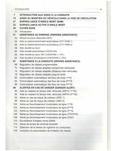 Technologie et diagnostic des systèmes d'aide à la conduite Formation technique Ref Z1S88 | PSA Z1S88 |