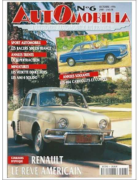 Magazine AUTOMOBILIA N°6 Octobre 1996 Dossier : Rosengart Supertraction | AUTOMOBILIA N°06 |