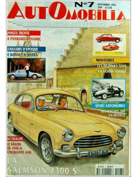 Magazine AUTOMOBILIA N°7 Novembre 1996 Dossier : Panhard Dynamic | AUTOMOBILIA N°07 |