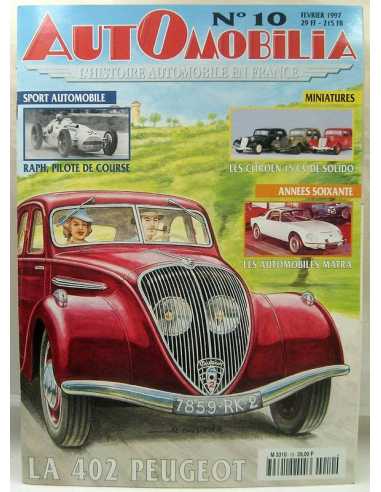 Automobilia N°10 Février 1997 Dossier : La 402 Peugeot | Automobilia N°10 |