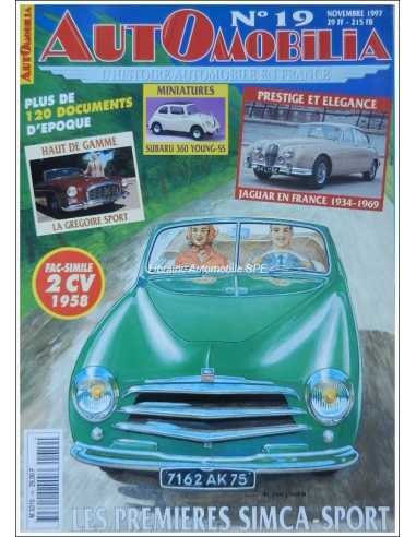 Automobilia N°19 Novembre 1997 Dossier : Première SIMCA Sport 1949-1952 | Automobilia N°19 |