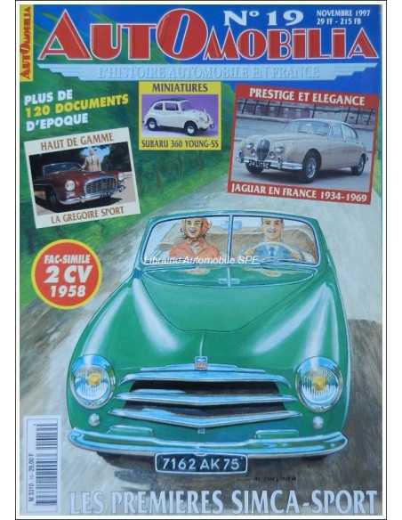 Automobilia N°19 Novembre 1997 Dossier : Première SIMCA Sport 1949-1952 | Automobilia N°19 |