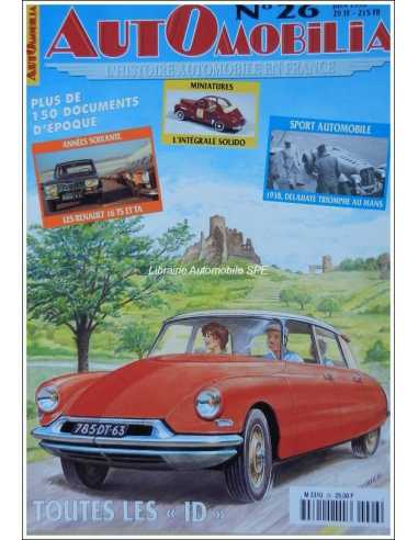Automobilia N°26 Juin 1998 Dossier : Toute les ID Citroën | Automobilia N°26 |