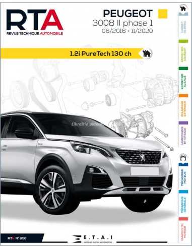 REVUE TECHNIQUE PEUGEOT 3008 2 PHASE 1 Essence (2016 à 2020) - RTA 856 | 9791028308452 |