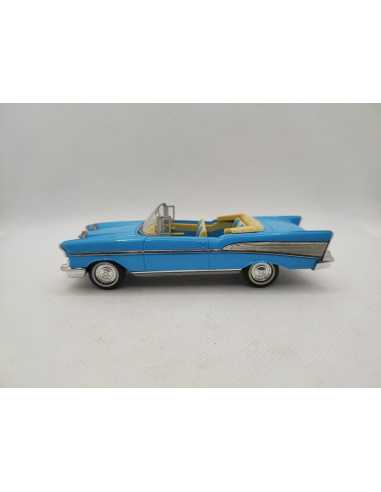 CHEVROLET BEL AIR SPORT COUPE N° DY27 1/43° | Chevrolet Bel Air Sport Coupé Bleu de 1957 |