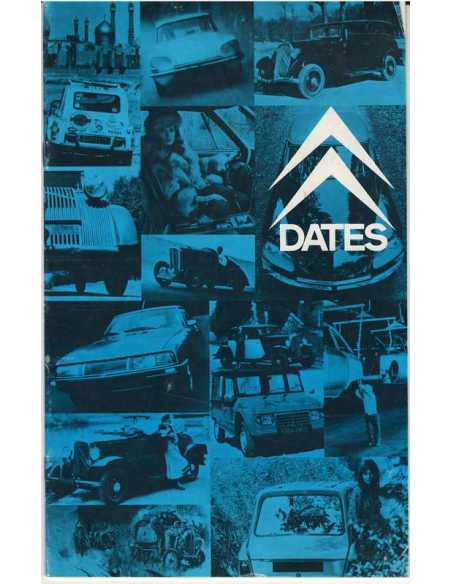 Brochures Dates Citroën 1919-1977 (Français / Anglais) | Dates 1919-1977 |