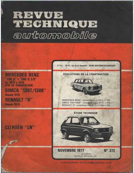 Revue Technique Citroën LN - RTA 372 | RTA 372 |