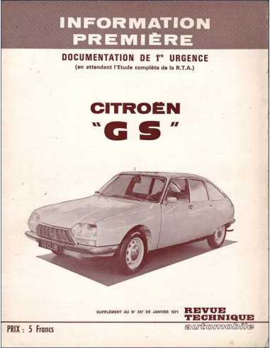 Brochure Technique Citroën GS | Brochure GS |
