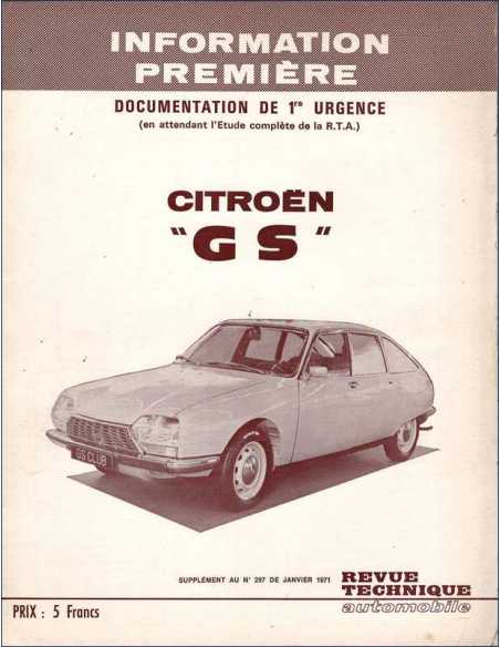 Brochure Technique Citroën GS | Brochure GS |