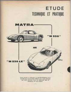 Revue Technique Matra M530 et M530 LX - RTA 291 | RTA 291 | 2