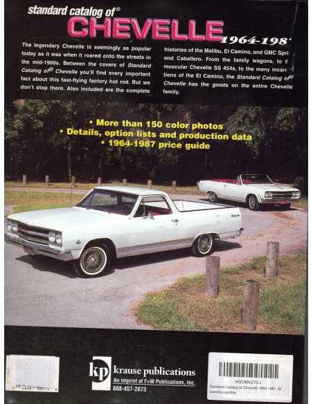 Standard Catalog of Chevelle 1964-1987 | 9780873495752 |