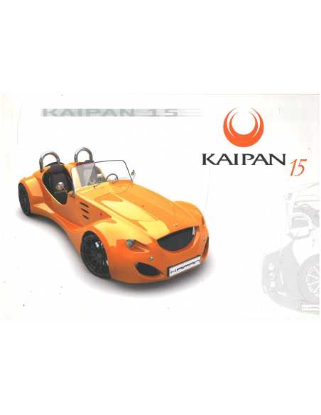 Dépliant Roadster KAIPAN 15 (Tchèque / Anglais) | KAIPAN 1 |
