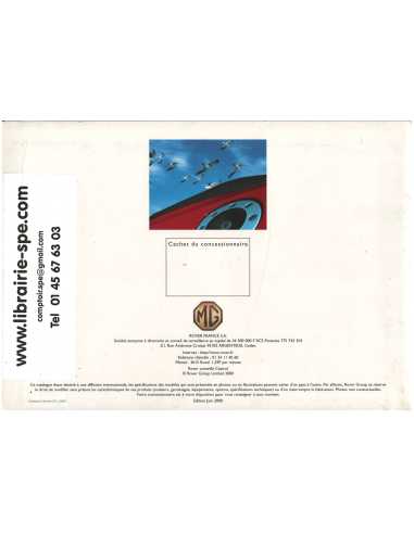 Plaquette MGF 1.8i et 1.8VVC (Français) 2001 | MG04 |