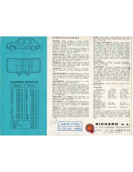 Brochure / Dépliant MG 1100 (Français) | MG08 |