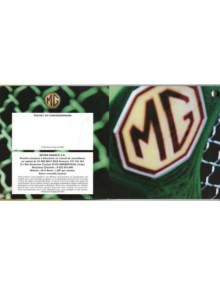 Brochure MG 2001 - ZR 160, ZS 180 et ZT 190 (Français) | MG09 |