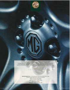 Brochure MGF 1.8i (Français) 12/1996 | MG12 | 2