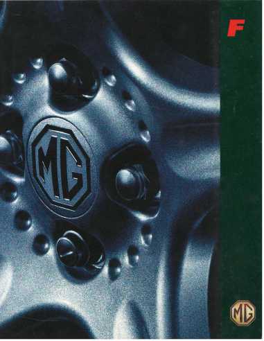Brochure MGF 1.8i (Français) 07/1996 | MG12 |